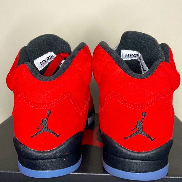 Air Jordan 5 Retro ⭐️ “Raging Bull” | 4.5 Y / 6 W | Red | #NWT #JulysCloset✨ - Picture 6 of 8
